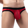 MenSexyWear Slip Clipo Rouge-Noir